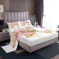 thumbnail image 1 of Erosebridal Kawaii Bowknot Sheet Set Twin,Cartoon Sheep Rabbit Bedding Sets Twin Size,Floral Decor,Breathable,3 Pieces, 1 of 7