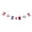 A, variant on 4th of July Garland – Patriotic USA Red White Blue Wood Bead Banner for Mantel, Wall, Fireplace, Independence Day, Memorial Day, Veterans Day & Holiday Party Decor, A