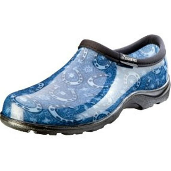 Sloggers Chaussures de Pluie et de Jardin à Imprimé Floral pour Femme 5120FFNBL08&44; Bleu - Taille 8