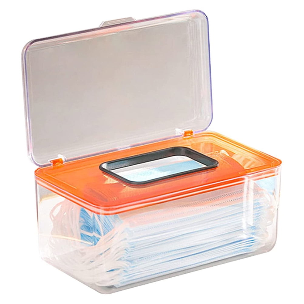 TureClos Wet Wipes Storage Box with Spring Clear Desktop Tissue Box