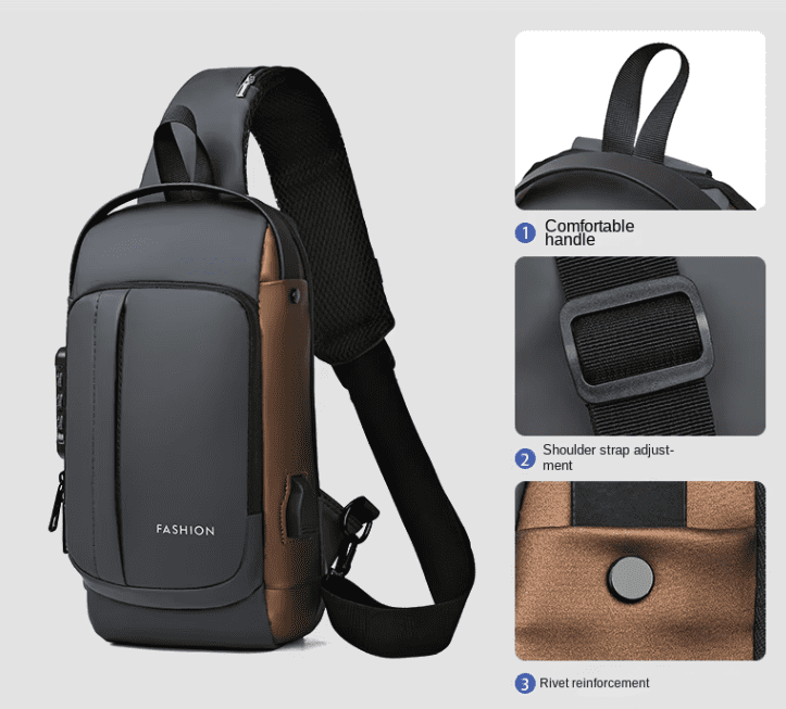 Wadan Anti-Theft Crossbody sling Bag, Shoulder bag & Casual