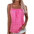 thumbnail image 1 of Débardeurs Femmes, Mode Décontractée Sans Manches Imprimé Col Rond Camisole Blouse, 1 of 5