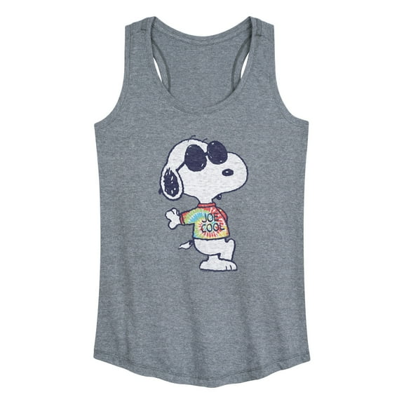 Peanuts - Joe Cool Tie Dye - Women's Racerback Tank Top