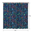 thumbnail image 5 of Waterproof Beautiful Colorful Floral Shower Curtain 72x72 Inch Boho Style Polyester Unique Shower Curtain for Bathroom Hotel Home Decor with 12 Plastic Hooks, 5 of 5