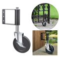 thumbnail image 3 of facefd Roue de Suspension en Caoutchouc Dur pour Porte et Portail Noir 5 Pouces, 3 of 9