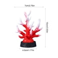 thumbnail image 2 of ZhangC Artificial Coral Reef Decor, 1.8x3.9 Inches Aquarium Decor Artificial Coral, Realistic Sea Inspired Ornament for Fish Tank Aquarium Corals Decoration(Red), 2 of 6