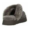 thumbnail image 4 of Ugg Disquette Women's Leather Fur Lined Chunky Slide Slippers, 4 of 5