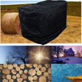 thumbnail image 3 of Funda para leña de 4 pulgadas y 8 pies, repelente al agua, marco de madera, tela Oxford 210D, a prueba de polvo, para exteriores, protector solar, marco de madera, 3 of 6