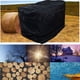 thumbnail image 2 of Funda para leña de 4 pulgadas y 8 pies, repelente al agua, marco de madera, tela Oxford 210D, a prueba de polvo, para exteriores, protector solar, marco de madera, 2 of 6