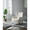thumbnail image 5 of Passion Furniture Pamona Ivory Upholstered Accent Chair, 5 of 5