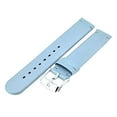 thumbnail image 2 of HIRSCH Milano Leather Watch Strap - Blue - L - 18mm - Stainless Steel SIlver Buckle, 2 of 7