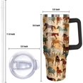 thumbnail image 4 of 40 oz Horse Tumbler With Handle and Straw, 40oz Insulated Stainless Horse Tumbler Coffee Travel Mugs Cup Water Bottle Horse Lovers Gifts for Women Girls, 4 of 6