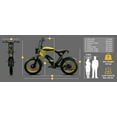 thumbnail image 3 of Electric Fat Tire Bike for Adults, 3000W Peak Dual Motor Electric Bicycle , Max 32MPH 20"x4.0 Off-Road Mountain Ebike , 48V 45AH Battery,  200Miles PAS Range,UL2849, 3 of 12
