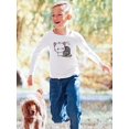 thumbnail image 2 of Cute Kitten W Ghost Long Sleeve Toddler -Image by Shutterstock,  3 Toddler, 2 of 4