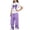 Purple, variant on BXJX Girls Summer Outfit Sets Size 10-12 T, 2PC Short Sleeve Casual Crew Neck T-Shirts and Cargo Pants Sets Blue