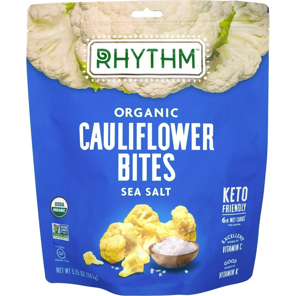 Rhythm Organic Cauliflower Bites, Sea Salt (5.75 Ounce)