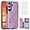 Purple, variant on Phone Case for Samsung Galaxy S24 Plus S24+ 5G with Tempered Glass Screen Protector Card Holder Wallet Cover Stand Flip Leather Cell Accessories S24plus 24S + S 24 24+ 2024, 6.7 inch Women Men Purple