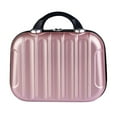 thumbnail image 1 of HLONK Makeup Storage Organizer Travel ABS Toiletry Suitcase Box Mini Boarding Luggage Cosmetic Case Large Capacity Bag White, 1 of 10