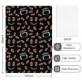 thumbnail image 2 of 4 Pcs Football Text Black Pattern Funny Kitchen Towels, Microfiber Dish Towels, Kitchen Tea Towels Set 18" X 26", 2 of 6