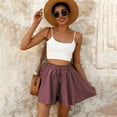 thumbnail image 5 of Only Moment Skorts Skirts for Women Woven Twill Fabric Summer Tummy Control Casual Cute Beach Golf Tennis Athletic Stretch High Waisted Skirts Skorts for Pink,2XL, 5 of 5