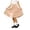 Beige, variant on Knee Length Long Skorts for Girl Plain Uniform Skirts with Built in Shorts Modest Dressy Skirts for Girls (Coffee 120/6Y)
