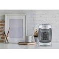 thumbnail image 4 of AeroHome 1500W Personal Electric Ceramic Oscillating Space Heater With Adjustable Thermostat, Silver, 4 of 6
