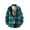 Blue, variant on APEXFWDT Men's Classic Fit Plaid Flannel Shirts Fashion Long Sleeve Button Down Shirt Casual Loose Shirt Jackets with Pockets