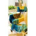 thumbnail image 3 of Colorful Boho Throw Blanket for Couch, Chenille Jacquard Reversible Woven Aztec Bed Couch Throws Soft Oversized Chair Sofa Cover with Tassel…, 3 of 7