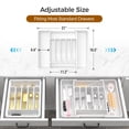 thumbnail image 3 of Organizador de cubiertos Ukeetap extra grande expandible blanco, 3 of 8