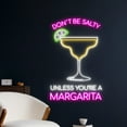 thumbnail image 2 of Handmadetneonsign Don't Be Salty Unless You're A Margarita Led Sign, Margarita Neon Sign, 2 of 5