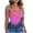 #765-Hot Pink, variant on Warop Women's Sequin Print Bandeau Top, Yoga Sports Bra for Fitness and Daily Casual Wear