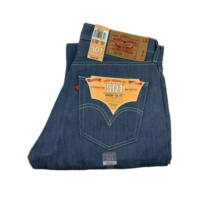 Levis Men's 501 Original Fit Jeans, Soft Blue \ Denim,32X31 - US -  