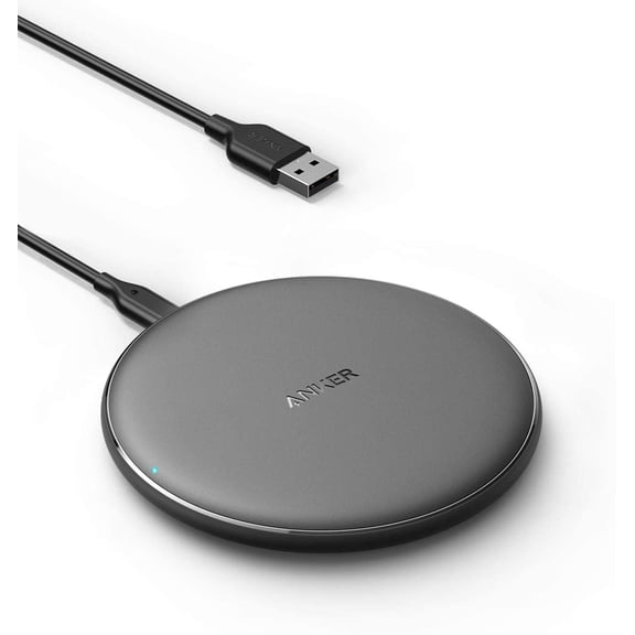 Restored Anker Wireless Charger, PowerWave Pad Qi- 10W Max (No AC Adapter), Black (Refurbished)