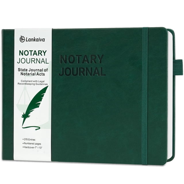 Libro de Registro para Notarios Lankaiva 10x7cm Tapa Dura Ejecutiva