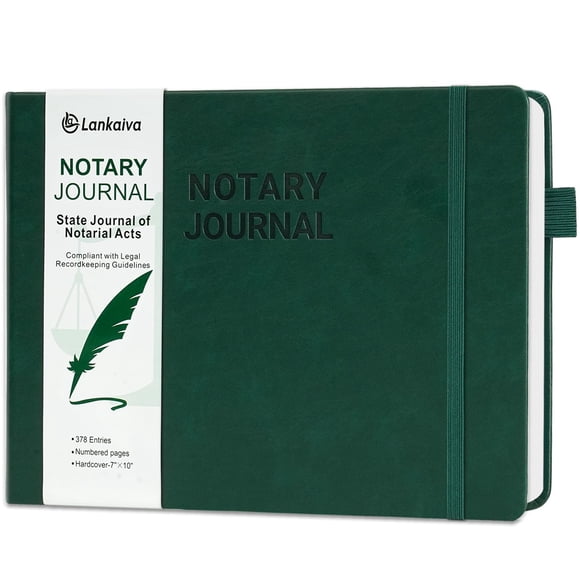 Libro de Registro para Notarios Lankaiva 10x7cm Tapa Dura Ejecutiva