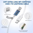 thumbnail image 4 of Cargador para iPhone Articona, paquete de 2, 20 W PD USB-C + cable de 3 m, 4 of 7