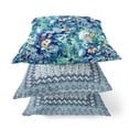thumbnail image 6 of Amrita Sen Suede Light Blue Zippered Pillow With Insert CAPL403FSDS-ZP-18x18, 6 of 6