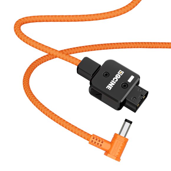ZGCINE Power cord,5.5 * 2.5mm D-tap To 5.5 Vedio Dslr Power With Braided Wire Mount Battery Monitor * 2.5mm Dc Power Supply Wire Compatible With Dc Power Cable 180rotatable With Braided To 5.5 *