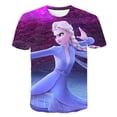 thumbnail image 1 of Año 2023, camiseta de Frozen para niños, camisetas casuales con estampado 3D para chico, camisetas de manga corta de dibujos animados para niñas, camisetas de la serie Disney Elsa Princess Top7T Gao Jinjia LED, 1 of 2