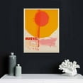 thumbnail image 4 of Nawypu  Framed Keith Haring Flower,Picasso Portrait,Andy Warhol Sunset Mid Century Modern Painting Canvas Wall Art Prints Gallery Wall Decor for Living Room Bedroom Ready To Hang, 4 of 4
