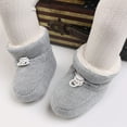 thumbnail image 2 of Otqutp 0-18 Months Breathable Boots for Baby Fashion Toddler Colorful Little Girls Winter Warm Kids Baby Lightweight Knitted First Walking Boots(Grey,12-18 Months), 2 of 5