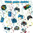 thumbnail image 4 of KEINXS Video Game Birthday Party Decorations Kits  Paper/Plastic Green  130 Count, 4 of 5