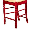 thumbnail image 5 of TMS 24" Indoor Ladder Back Counter Stool with Rush Seat, Set of 2, Red, 5 of 6