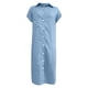 thumbnail image 3 of WILLBEST Vestidos de Mujer Vestido Camisero Informal de Mezclilla A Media Pierna con Botones y Abertura Lateral, Vestido Vaquero de Manga Corta con Bolsillo Extra Grande, 3 of 3
