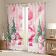 thumbnail image 2 of jejeloiu Santa Claus Curtains Pack of 2 (42x84 Each),Christmas Theme Curtains Blackout,Xmas Snowman Tree Bedroom Curtains For Teens,Microfiber Bedroom Decor, 2 of 6