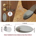 thumbnail image 2 of Tope de puerta Tope de goma para puerta, atasco de puerta resistente con soporte para puerta, adecuado para espacio libre inferior de puerta dentro de 0,9 pulgadas, funciona en tod, 2 of 5