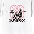 thumbnail image 7 of KPop Demon Hunters Pink Huntrix Logo on White Short Sleeve Adult T Shirt - XL, 7 of 7