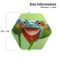 thumbnail image 2 of Kdxio Flying Frog On Branch Funny Coasters,4 Pcs Leather Coasters,Housewarming Gifts,Protect Furniture from Water Marks Scratch and Damage, 2 of 6