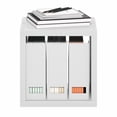thumbnail image 4 of Furinno CUBICLE Stackable Cube Bookcase with Open Back White, 4 of 5
