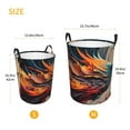 thumbnail image 4 of KLL Dynamic Fire Bird Art Waterproof Foldable Laundry Hamper Bucket with Handles for Storage Bin,Kids Room,Home Organizer (Small ), 4 of 7